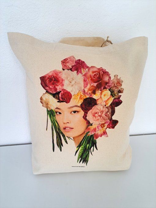 Tote Bag " Rose d'Asie "